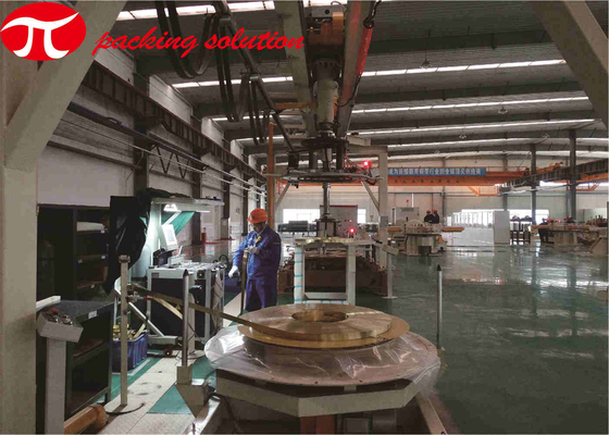 Copper Coil Packing Line Automatic ID 300mm With Turning Handling Welding
