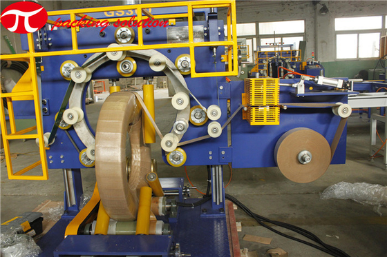 High Efficient Rim And Tire Packing Machine Customized HMI Operation 2-4m/Min Roller Speed