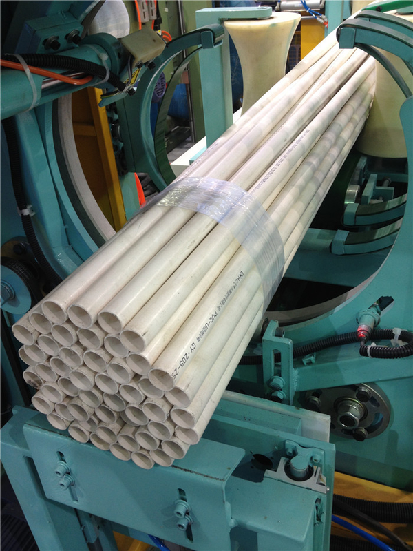 Horizontal PP PPR Pipe Packing Machine / Automatic Offline Plastic Pipe Bundling Machine