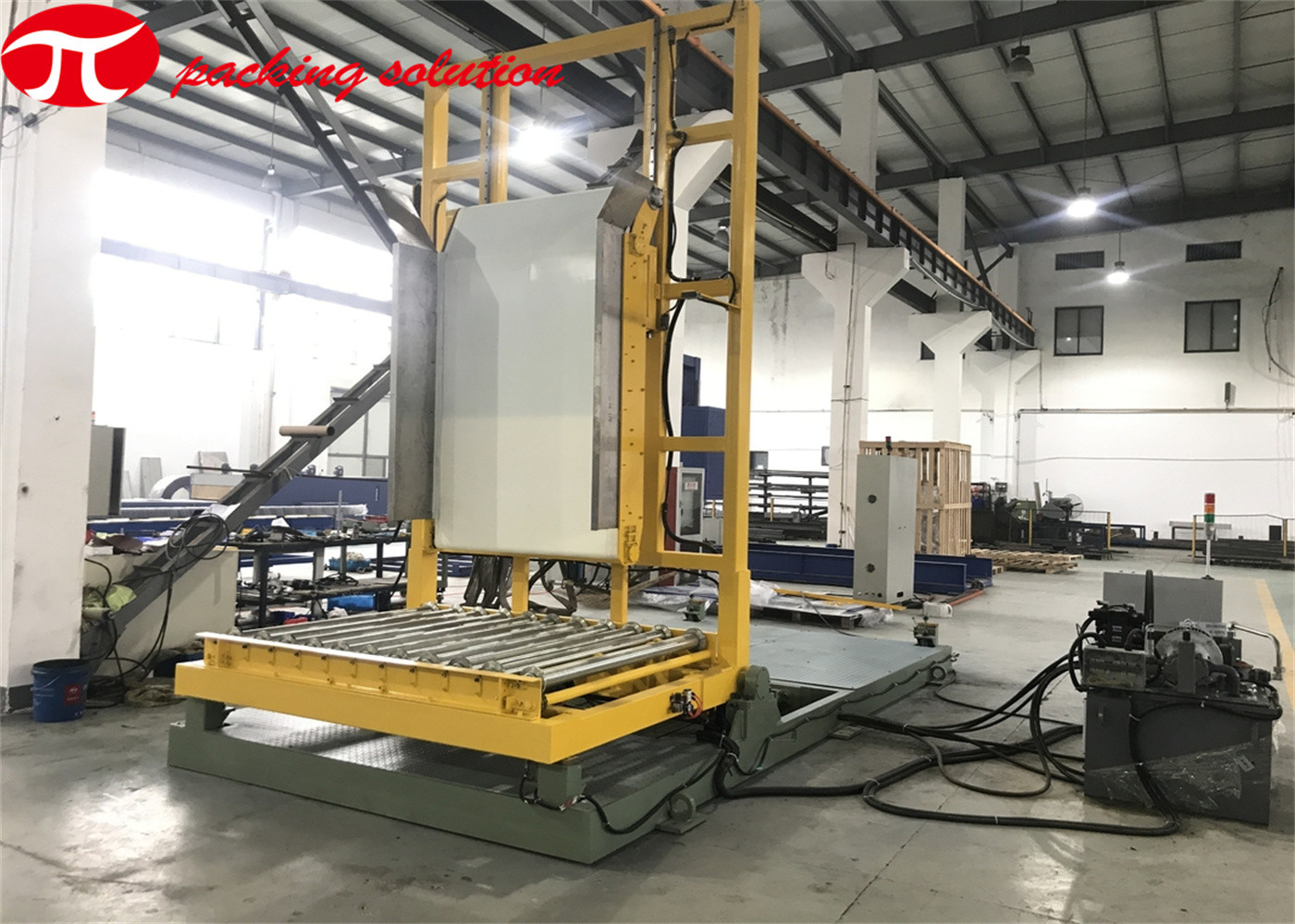 Max Loading 3T Customized Mold Turnover Machine / Mold Tilter With Sliding Table